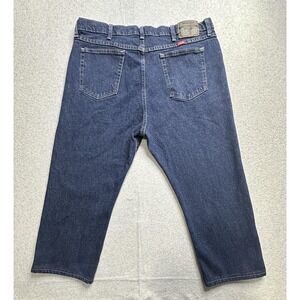 Wrangler Jeans Mens 40x22 Blue Comfort Flex Fit Premium Quality Denim Pants